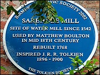 Sign on Sarehole Mill