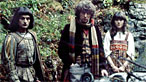 Gareth Armstrong, Tom Baker and Elisabeth Sladen in a scene from the episode The Masque Of Mandragora