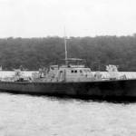 HMGB Gunboat 330 laid to rest at Trincomalee Harbour September 1945 Ceylon.