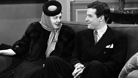Black and white photograph of Ray Milland with Ellen Drew on BBC programme Picture Page in 1939