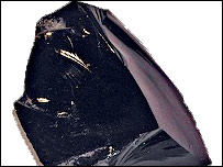 Obsidian glass