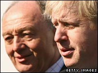Ken Livingstone and Boris Johnston