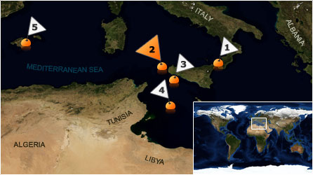 Dive map - Mediterranean Sea - Site 2