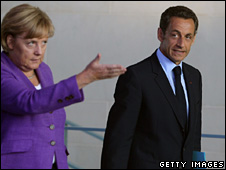 Chancellor Angela Merkel and President Nicolas Sarkozy
