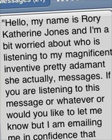 Spinvox text message