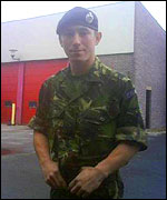 Wayne in uniform