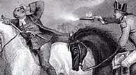 Detail from a drawing portraying the Battle of Vinegar Hill