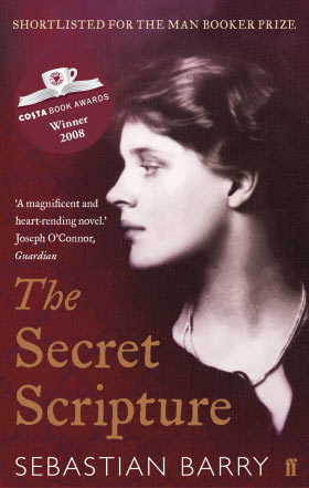 Paperback edition of The Secret Scripture, published by Faber & Faber