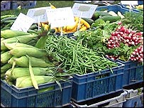 Vegetables on the market