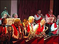 Band playing live