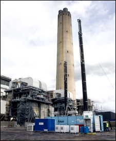 Carbon capture prototype unit at Longannet