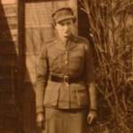 Pam Tucker in FANY uniform, at Honiton