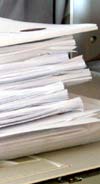 Photo of a pile of papers