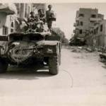 3rd The King’s Own Hussars, Tel Aviv ‘Operation Shark’ Trooper Barrow, Trooper Howard, Corporal Billingham and Trooper White.