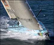 The yacht Gitana 80 skippered by Loick Peyron 