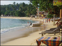 Beach in Sri Lanka before Tsunami