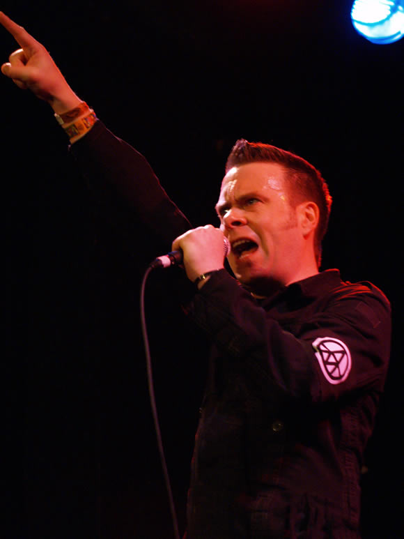 Martin Corrigan (Alloy Mental) onstage at the Knitting Factory