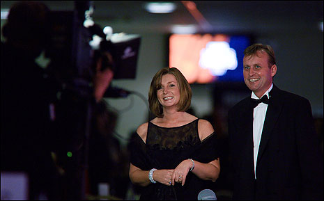 Award hosts Andy Breare and Natalie Cornah