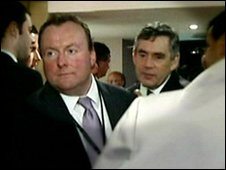 Damian McBride with Gordon Brown