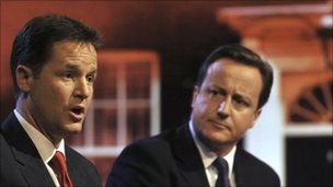 Nick Clegg and David Cameron