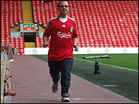 Running around the pitch