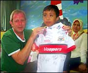 Sparksy visits a local hospital