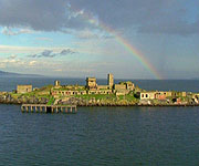 Inchmickery Island's profile could be confused with a battleship