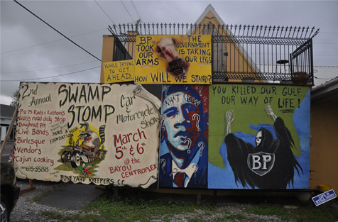 Louisiana oil spill mural