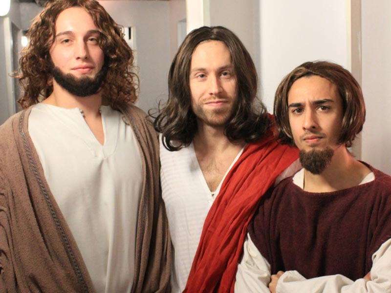 Suggest your caption for a shot from Episode 8 of Good News