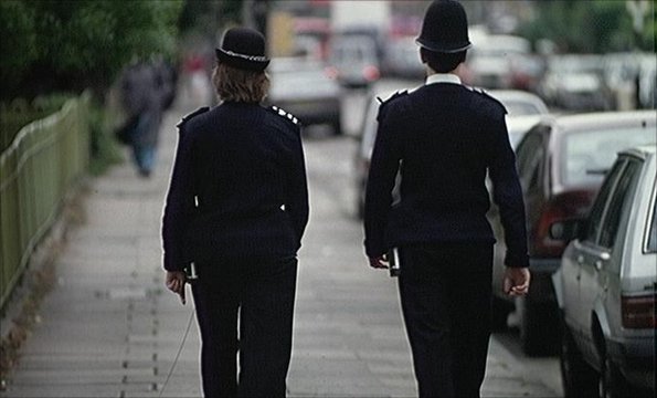 Police officers on the beat.