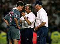 Gareth Southgate misses penalty in Euro 96