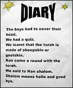 Pupil's diary of the trip