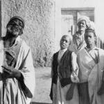 The scorpion charmer in action: The onlookers seemed as horrified as we were.