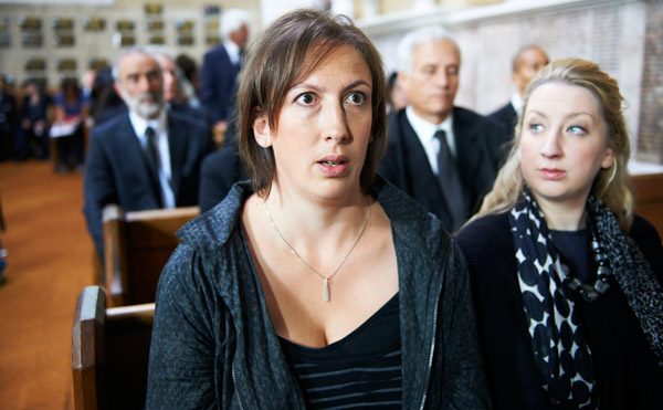 Miranda at a funeral
