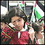 Menina palestina participa de manifestação pelo Nakba