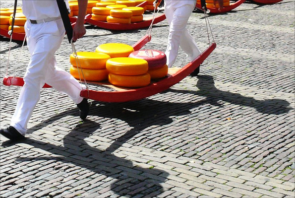 Cheese market in Holland
