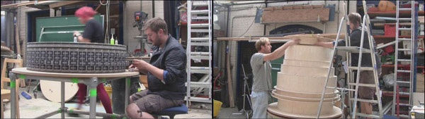 The Holy Flying Circus Phonotrope in construction