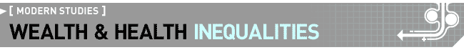 Modern Studies - Wealth and Health Inequalities