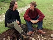 Neil and Tony at the site of an excavation