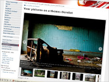 Picture gallery on derelict