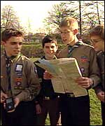 Scouts map reading