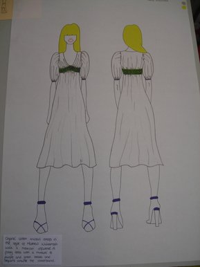 MW inspired organic cotton muslin dress