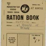 Thhis is my Ration Book that I got at the beginning of the war.