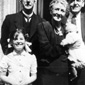Lowell's grandfather James, grandmother Annie, father Bill, cousin Hilary and little baby Lowell