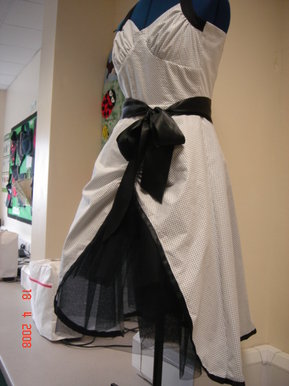 50's style dress I made for my Textiles coursework
