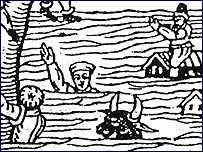 An image of the great flood of 1607