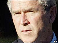 O presidente americano, George W. Bush