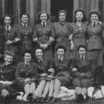 Joyce Ray (nee Voss) with WAAF friends at Blackpool.