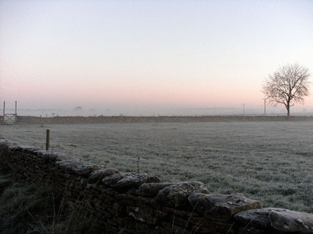 Gloucestershire in the fog