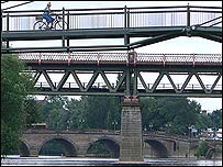 Bridges over the River Severn in Worcester